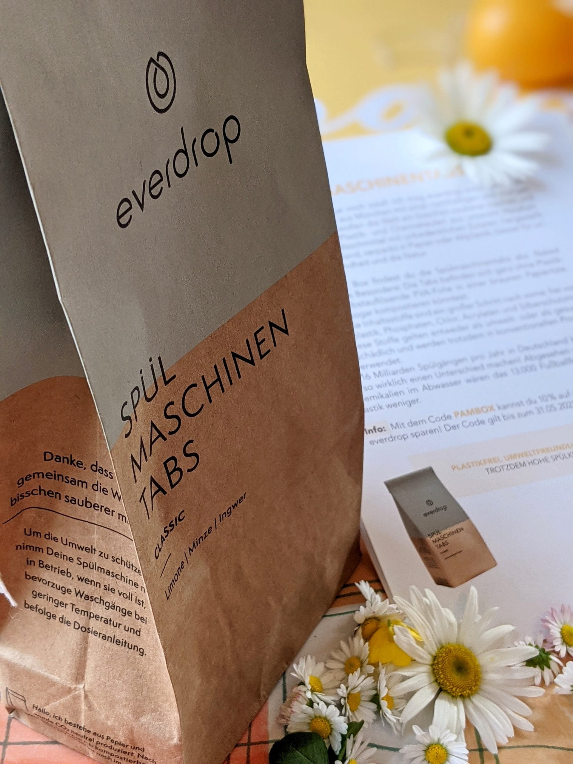 Everdrop Spülmaschinen Tabs Pam Box