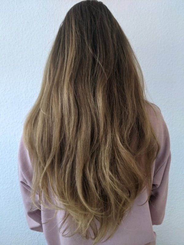 Haare vor dem Waschen