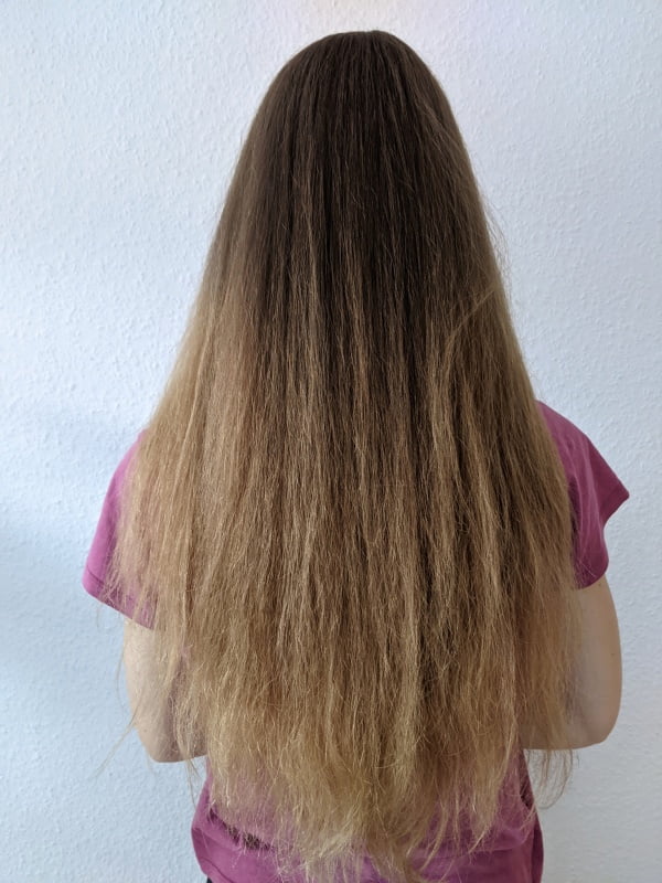 Nach dem Haare waschen mit Big Ego