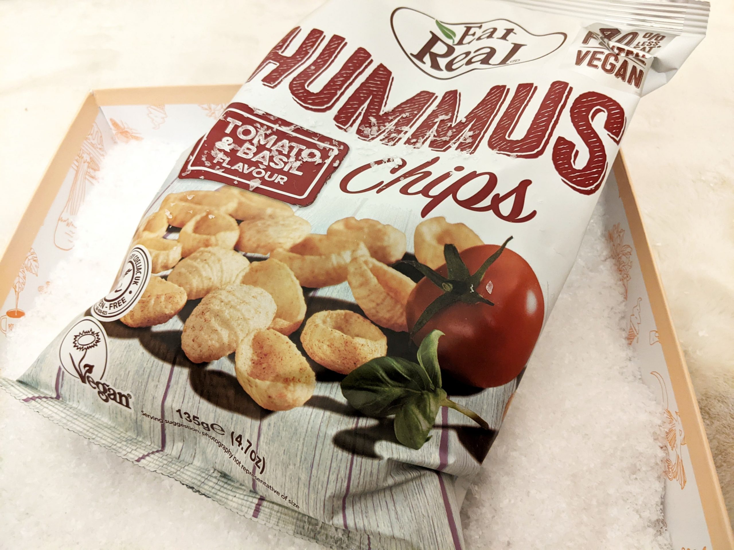 Eat Real Hummus Chips Tomate Basilikum